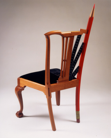 Pencil Chair Rear view